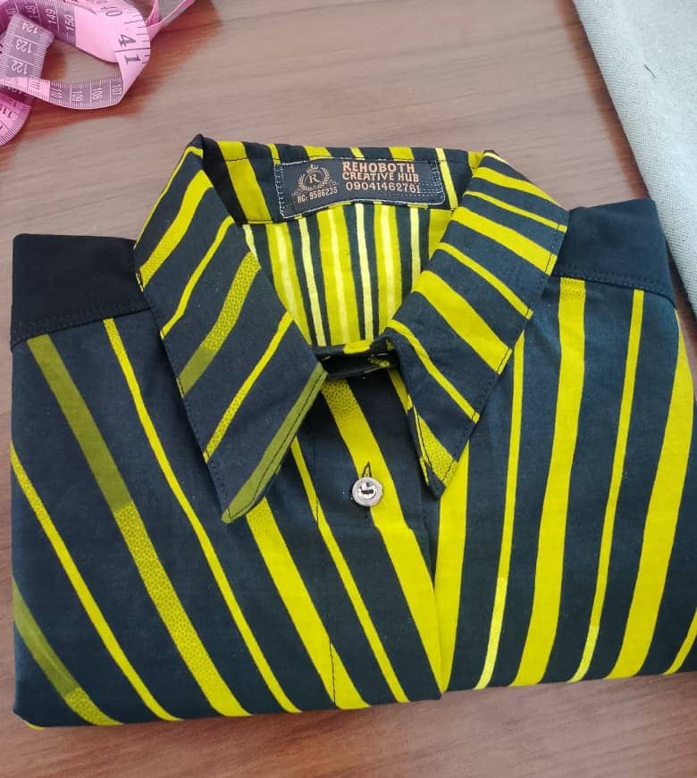 A stylish button-down shirt
